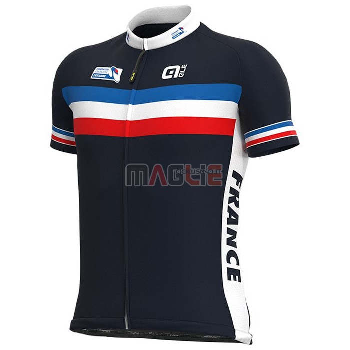 Maglia Francia Manica Corta 2021 Spento Blu - Clicca l'immagine per chiudere