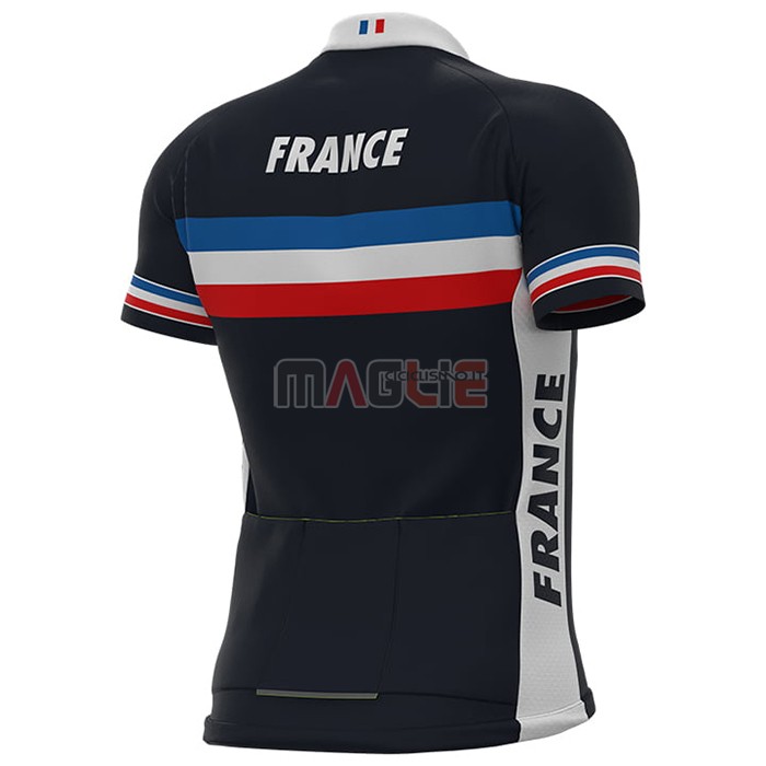 Maglia Francia Manica Corta 2021 Spento Blu