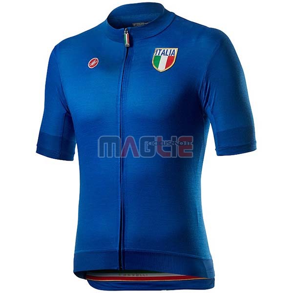 Maglia Italia Manica Corta 2020 Blu