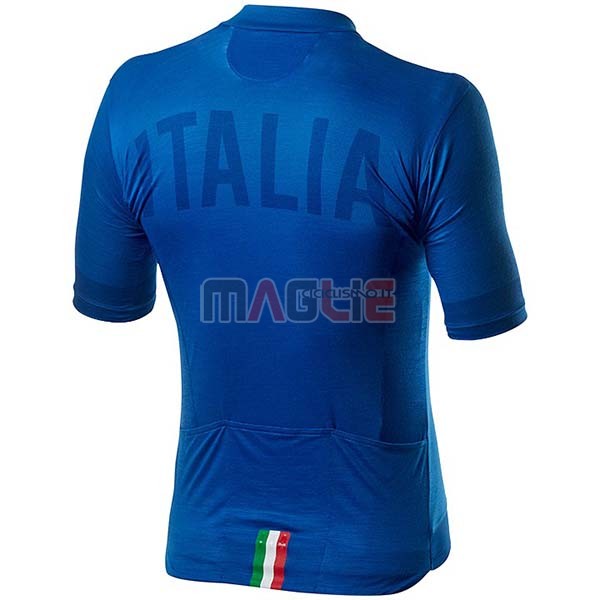 Maglia Italia Manica Corta 2020 Blu