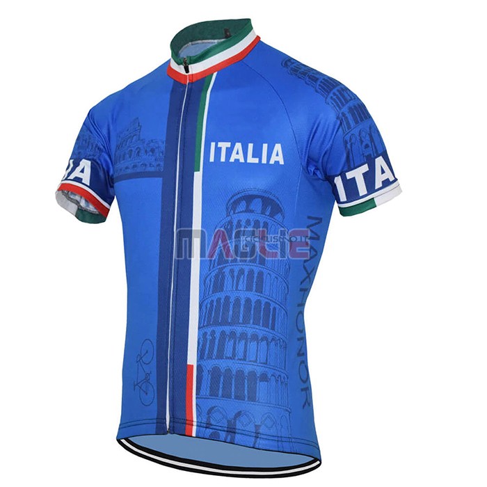 Maglia Italia Manica Corta 2021 Blu - Clicca l'immagine per chiudere