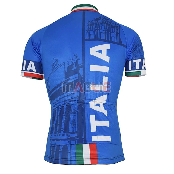 Maglia Italia Manica Corta 2021 Blu - Clicca l'immagine per chiudere