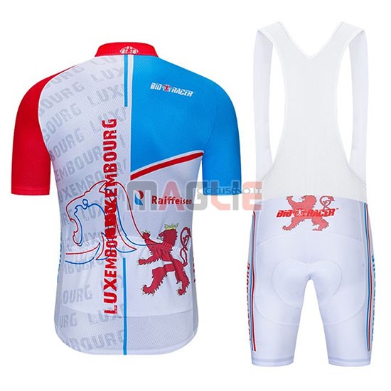 Maglia Lussemburgo Manica Corta 2020 Blu Bianco Rosso - Clicca l'immagine per chiudere