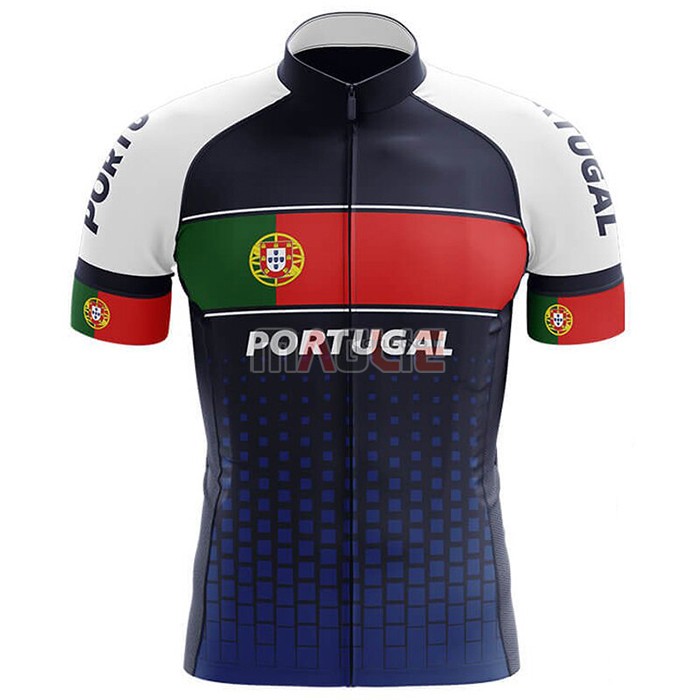 Maglia Campione Portugal Manica Corta 2020 Blu Verde Rosso