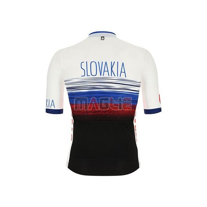 Maglia Slovacchia Manica Corta 2020 Bianco Nero Blu - Clicca l'immagine per chiudere