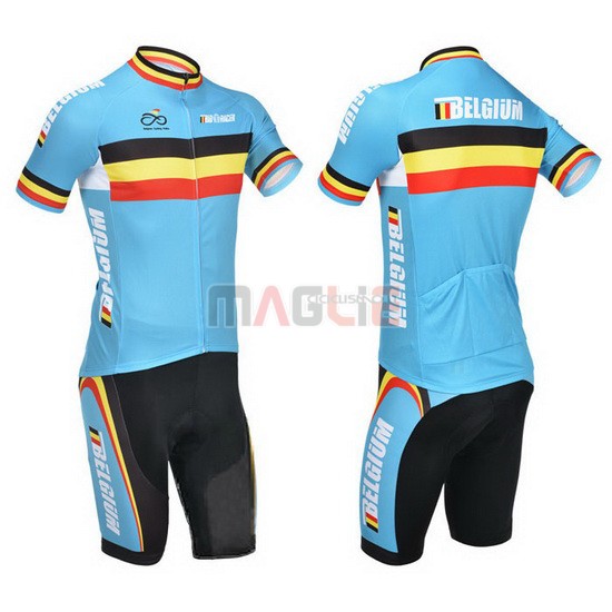 Maglia Belgio manica corta 2013 azzurro e nero - Clicca l'immagine per chiudere