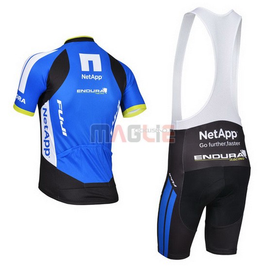 Maglia Netapp manica corta 2014 nero e blu