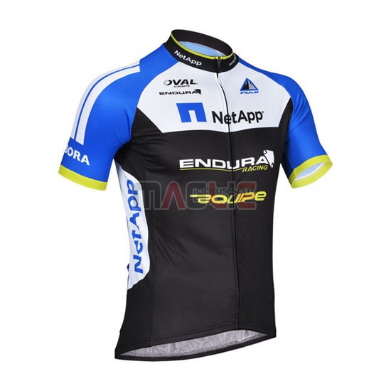 Maglia Netapp manica corta 2014 nero e blu