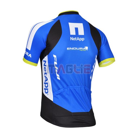 Maglia Netapp manica corta 2014 nero e blu