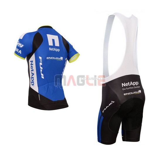 Maglia Netapp manica corta 2013 nero e blu