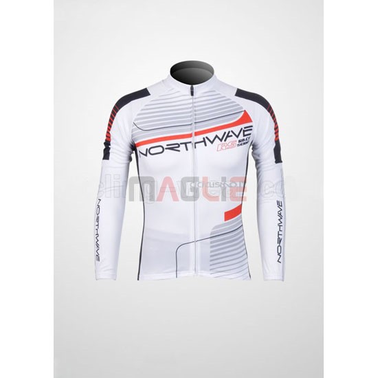 Maglia NorthWave manica lunga 2012 rosso e bianco