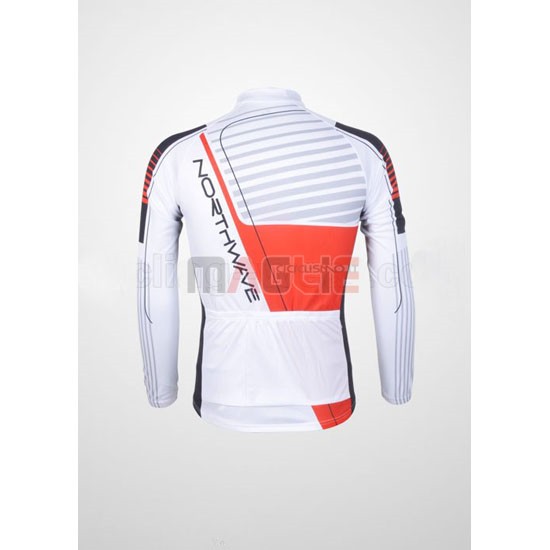 Maglia NorthWave manica lunga 2012 rosso e bianco