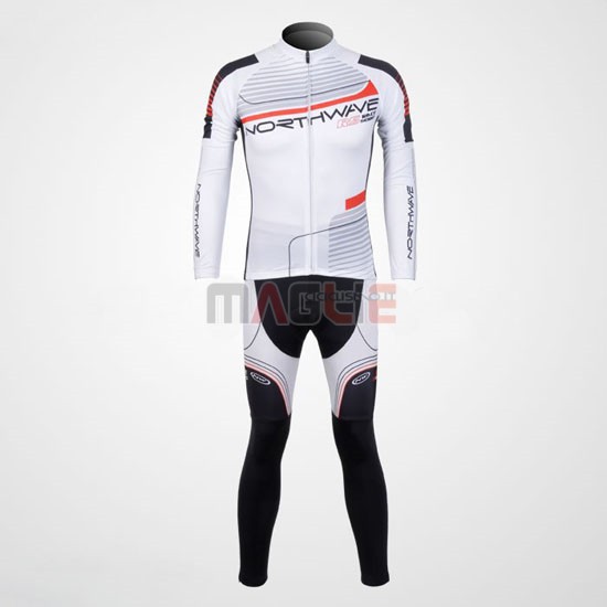 Maglia NorthWave manica lunga 2012 rosso e bianco