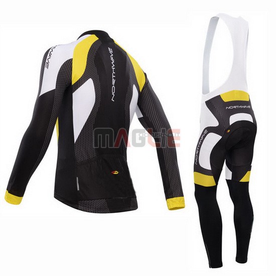 Maglia NorthWave manica lunga 2015 nero e giallo