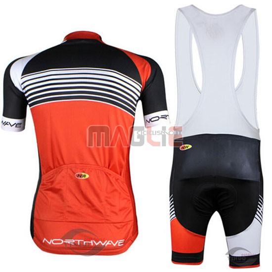 Maglia Northwave manica corta 2014 nero e arancione