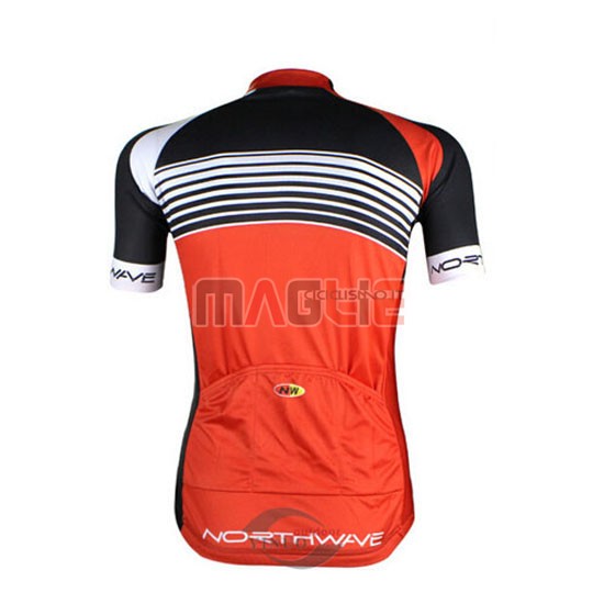 Maglia Northwave manica corta 2014 nero e arancione