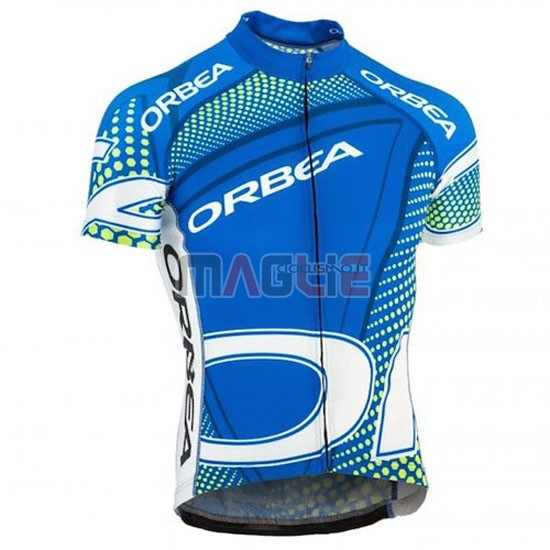 Maglia Orbea manica corta 2015 celeste e nero