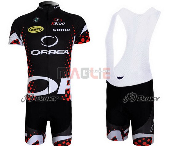 Maglia Orbea manica corta 2013 nero e rosso