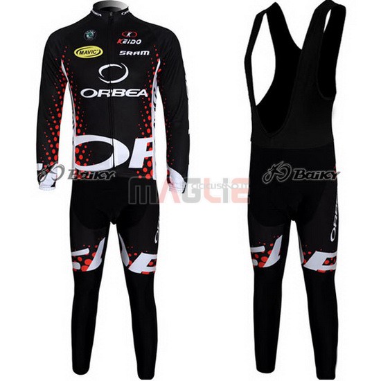 Maglia Orbea manica lunga 2013 nero e rosso