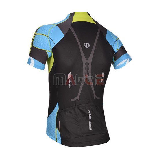 Maglia Pearl izumi manica corta 2014 nero e celeste - Clicca l'immagine per chiudere