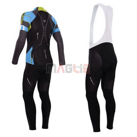 Maglia Pearl izumi manica lunga 2014 nero e celeste