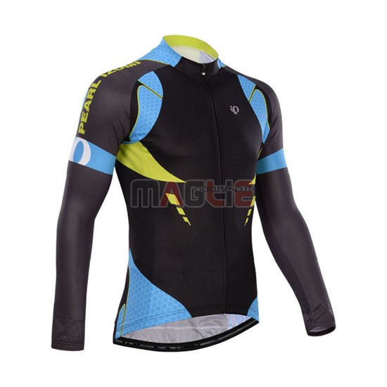 Maglia Pearl izumi manica lunga 2014 nero e celeste