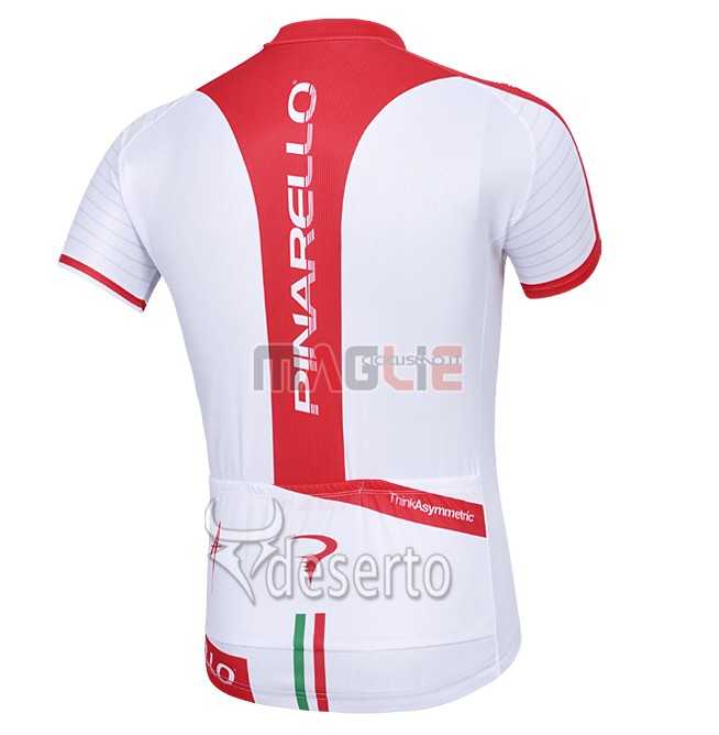 Maglia Pinarello manica corta 2015 bianco e rosso - Clicca l'immagine per chiudere