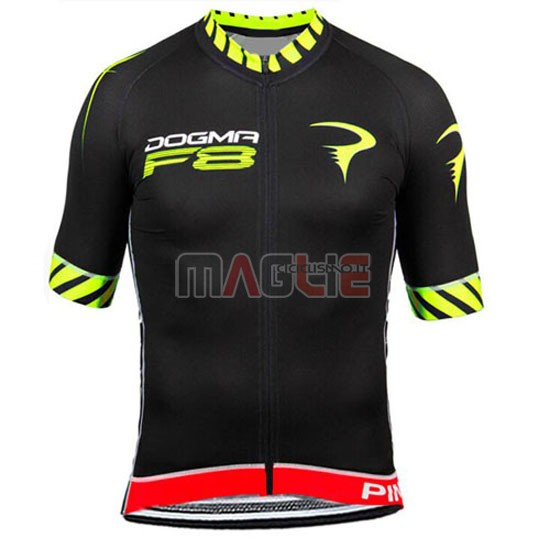 Maglia Pinarello manica corta 2015 nero e giallo