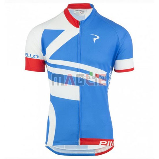 Maglia Pinarello manica corta 2016 blu e bianco