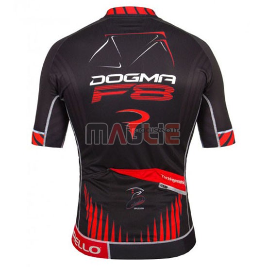 Maglia Pinarello manica corta 2016 nero e rosso