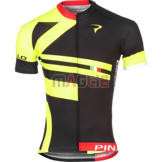 Maglia Pinarello manica corta 2016 rosso e giallo