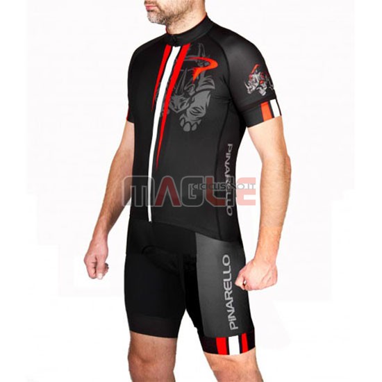 Maglia Pinarello manica corta 2016 rosso e nero