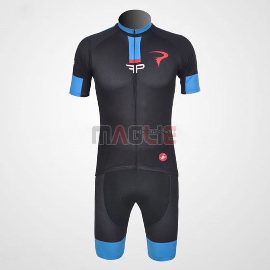 Maglia Pinarello manica corta 2011 celeste e nero