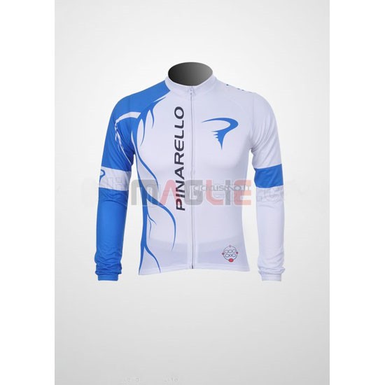 Maglia Pinarello manica lunga 2011 celeste e bianco