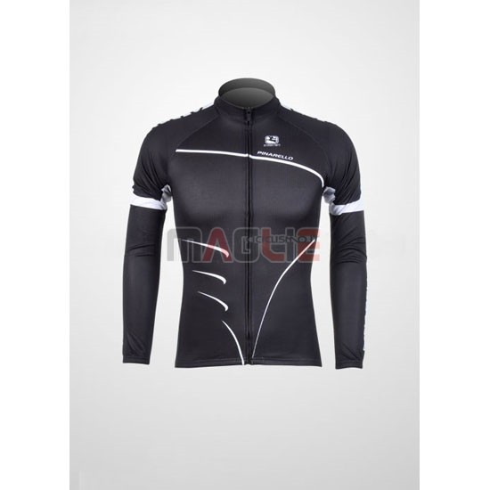 Maglia Pinarello manica lunga 2012 nero e bianco