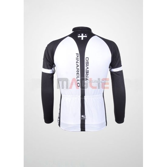 Maglia Pinarello manica lunga 2012 nero e bianco