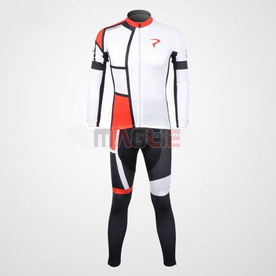 Maglia Pinarello manica lunga 2012 rosso e bianco