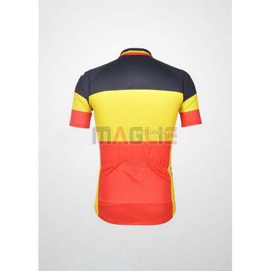 Maglia Quick Step manica corta 2011 nero e giallo