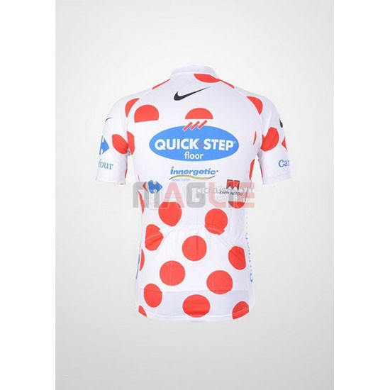 Maglia Quick Step manica corta 2011 rosso e bianco