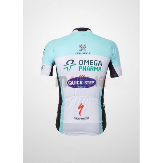 Maglia Quick Step manica corta 2012 azzurro e bianco - Clicca l'immagine per chiudere