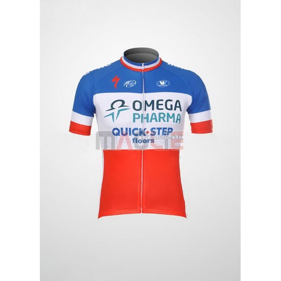 Maglia Quick Step manica corta 2012 blu e bianco - Clicca l'immagine per chiudere