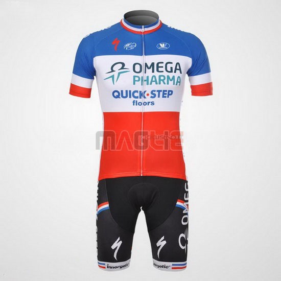 Maglia Quick Step manica corta 2012 blu e bianco - Clicca l'immagine per chiudere