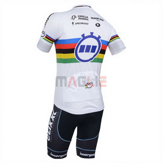 Maglia Quick Step manica corta 2013 bianco