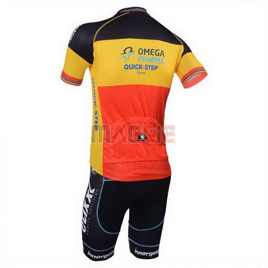 Maglia Quick Step manica corta 2013 giallo e nero