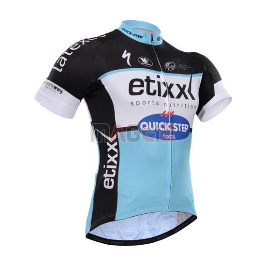 Maglia Quick Step manica corta 2015 nero e bianco