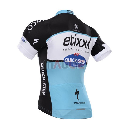 Maglia Quick Step manica corta 2015 nero e bianco