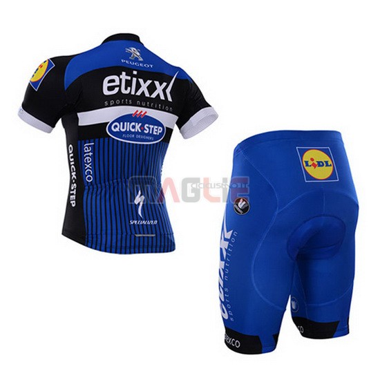 Maglia Quick Step manica corta 2016 blu