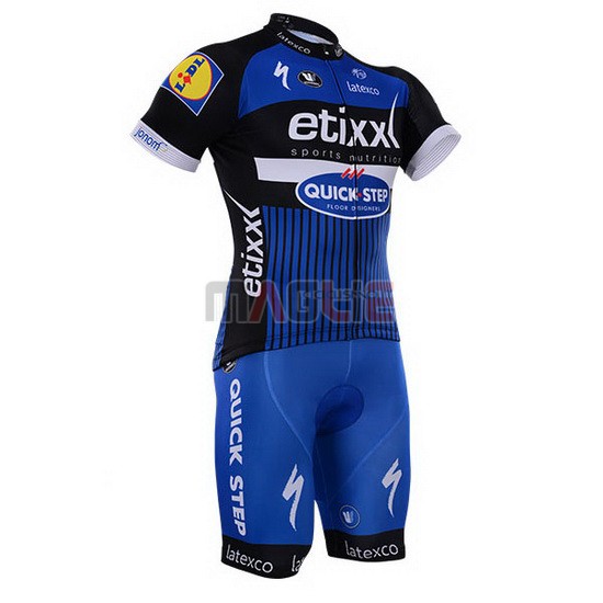 Maglia Quick Step manica corta 2016 blu