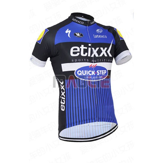 Maglia Quick Step manica corta 2016 blu e nero