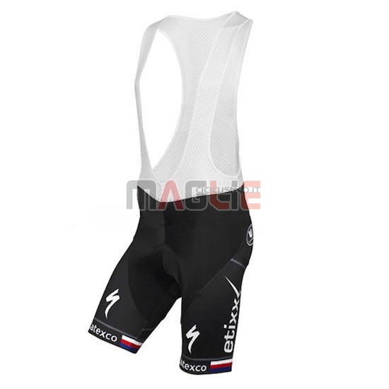 Maglia Quick Step manica corta 2016 nero e rosso